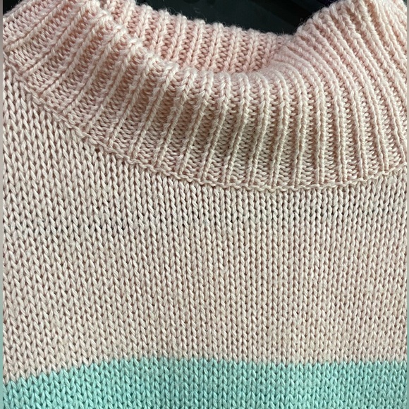 Vtg Wool Blend by Memphis Jones ‘Striped Pastels’ - Picture 5 of 13